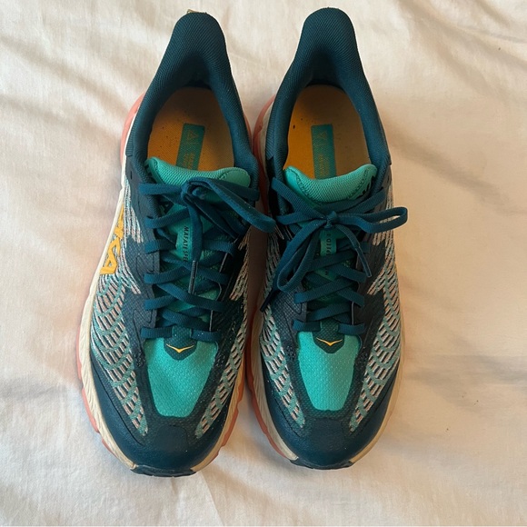 💚 Hoka Mafate Speed 4 Teal Running Shoe Women’s Size 9 - Picture 3 of 10